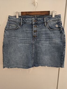 Old Navy Distressed Denim Mini Skirt